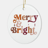 BohoレトロメリーとBright 1写真 セラミックオーナメント (左)