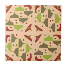 Bohoレトロモダングラフィックタイル タイル