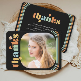 Bohoレトロ写真卒業 サンキューカード