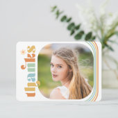 Bohoレトロ写真卒業 サンキューカード (スタンド正面)