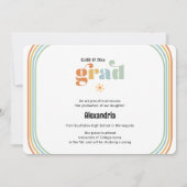 Bohoレトロ写真卒業 案内状 (裏面)