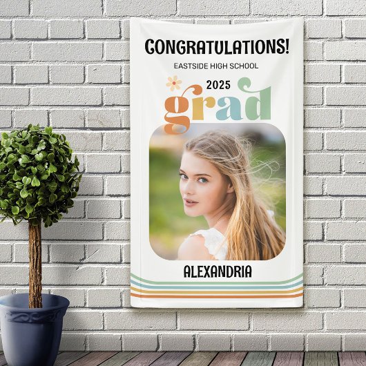 Bohoレトロ写真成果卒業 横断幕