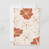 Bohoレトロ知恵のGroovy単語のアドバイスカード 出欠カード (裏面)