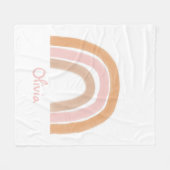 Bohoレモダンインボパーソナライズされたー名ブランケット フリースブランケット (正面(横))