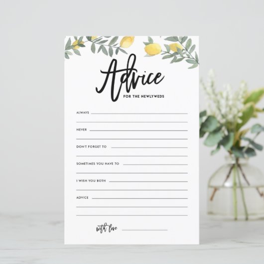 Bohoレモンアドバイスのニューライヴァーズ結婚のアドバイス (スタンド正面)