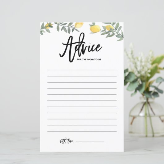 Bohoレモンアドバイスママのための赤ちゃんシャワー (スタンド正面)