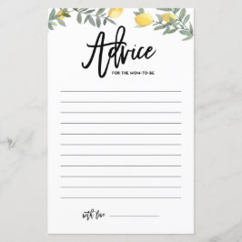 Bohoレモンアドバイスママのための赤ちゃんシャワー