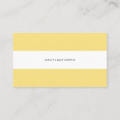 Bohoレモンリースベビーシャワー願いウェルカード 名刺 (裏面)