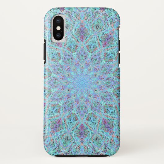 Bohoロマンチックな着色された曼荼羅のオーナメントのアラベスク Case-Mate iPhoneケース (裏面)