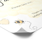 Bohoワイルドフラワーハニーベビーシャワーが好き ポスター (角)