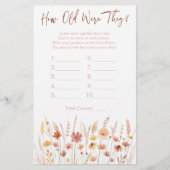 Bohoワイルドフラワー彼らはシャワーのゲームの古さ (正面)