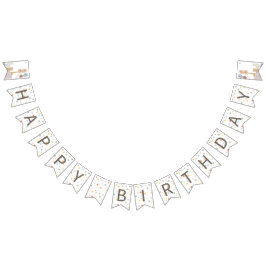 Bohoワイルド1歳の誕生日のバンティングバナー バンティングフラッグ