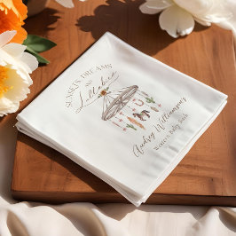 Bohoワゴン素朴ホイール移動西ベビーシャワー スタンダードカクテルナプキン