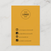 Bohoヴィンテージサンスタッドイヤリング表示 名刺 (裏面)