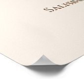 Bohoヴィンテージフローラベビーシャワー歓迎ポスター ポスター (角)