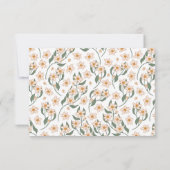 Bohoヴィンテージフローラベビーシャワー サンキューカード (裏面)