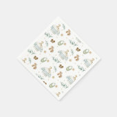 Bohoヴィンテージベビーパターン スタンダードカクテルナプキン (角)