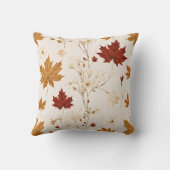 Bohoヴィンテージメープル離れスウィンターフローラルパターン クッション (裏面)