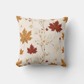 Bohoヴィンテージメープル離れスウィンターフローラルパターン クッション (正面)