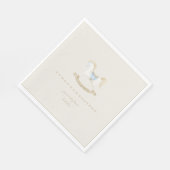 Bohoヴィンテージロッキング馬カウボーイベビーシャワー スタンダードランチョンナプキン (角)