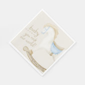 Bohoヴィンテージロッキング馬カウボーイベビーシャワー スタンダードランチョンナプキン (角)