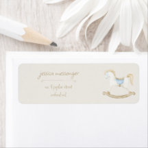 Bohoヴィンテージロッキング馬カウボーイベビーシャワー