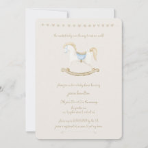 Bohoヴィンテージロッキング馬カウボーイベビーシャワー