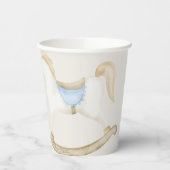 Bohoヴィンテージロッキング馬カウボーイベビーシャワー 紙コップ (左)