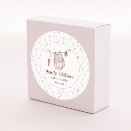 Bohoヴィンテージ女の子シャワーラウンドステッカー ラウンドシール