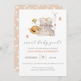 Bohoヴィンテージ服ドレスベビーガール 招待状