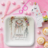 Bohoヴィンテージ服台本ベビーシャワー ペーパープレート (パーティー)