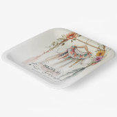 Bohoヴィンテージ服台本ベビーシャワー ペーパープレート (傾斜あり)