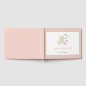 Bohoヴィンテージ装備赤ちゃんシャワー記憶ブック ゲストブック (全面)