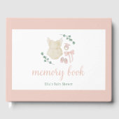 Bohoヴィンテージ装備赤ちゃんシャワー記憶ブック ゲストブック (正面)