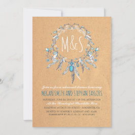 Bohoヴィンテージ·ドリームカター·リハーサル·ディナー 招待状