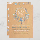 Bohoヴィンテージ·ドリームカター·リハーサル·ディナー 招待状 (正面/裏面)