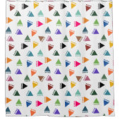 Boho三角形 シャワーカーテン (正面)