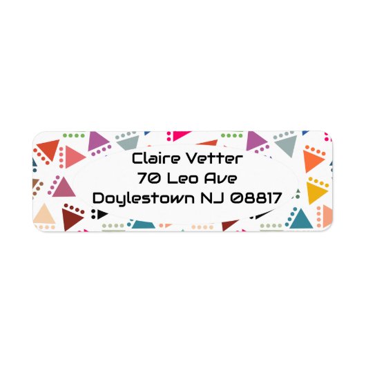 Boho三角形(大) ラベル (正面)
