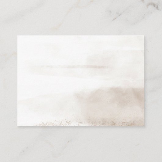 Boho乾燥花模様ベビー/チャイルドシャワー登録 エンクロージャーカード (裏面)