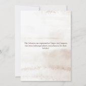 Boho乾燥花模様赤ちゃんシャワー 招待状 (裏面)