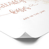 Boho何蝶のキス赤ちゃんシャワーゲーム ポスター (角)