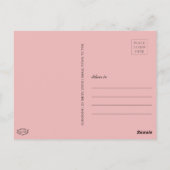 Boho写真を追加する卒業 ポストカード (裏面)