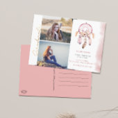 Boho写真を追加する卒業 ポストカード