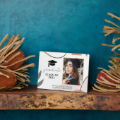 Boho写真モダン卒業プラーク フォトプラーク (側面)