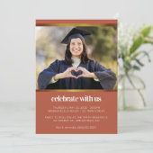 Boho写真卒業 招待状 (スタンド正面)