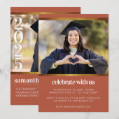 Boho写真卒業 招待状 (正面/裏面)