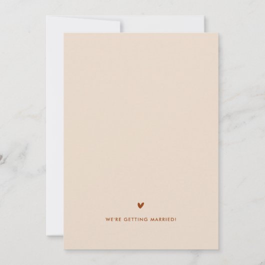 Boho写真自然日付カードを保存 サンキューカード (裏面)