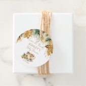 Boho冬の赤ちゃんシャワー茶のパーティー感謝していユー フェイバータグ (インサイチュ)