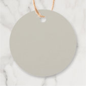 Boho冬の赤ちゃんシャワー茶のパーティー感謝していユー フェイバータグ (裏面)