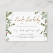 Boho冬の赤ちゃんシャワー |ベビー要求書 エンクロージャーカード (正面)